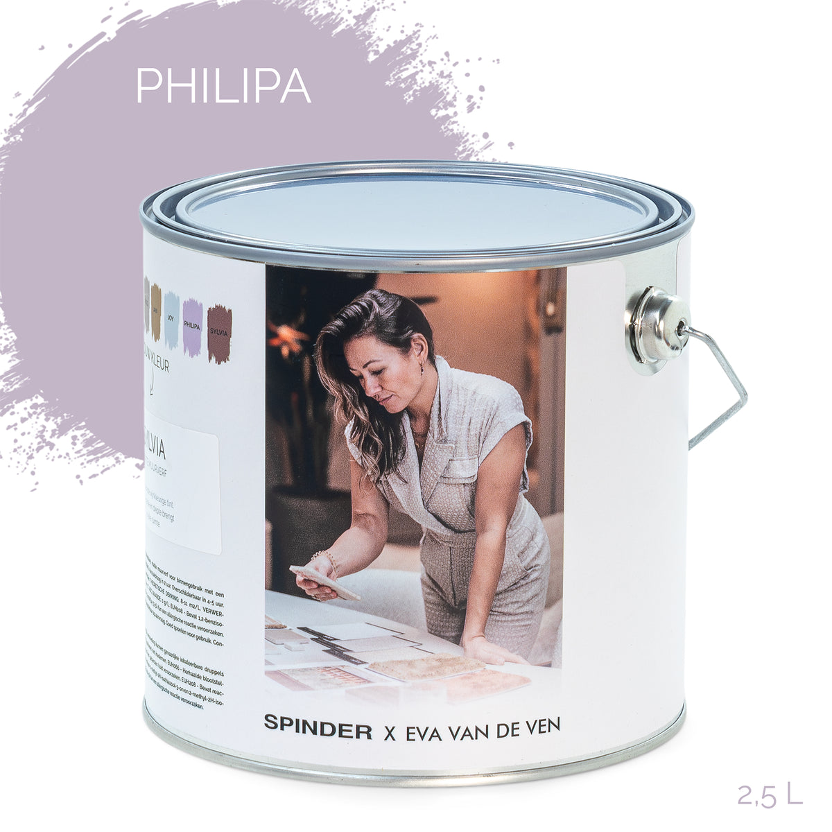 Spinder x Eva van de Ven 2,5L matte muurverf - Philipa