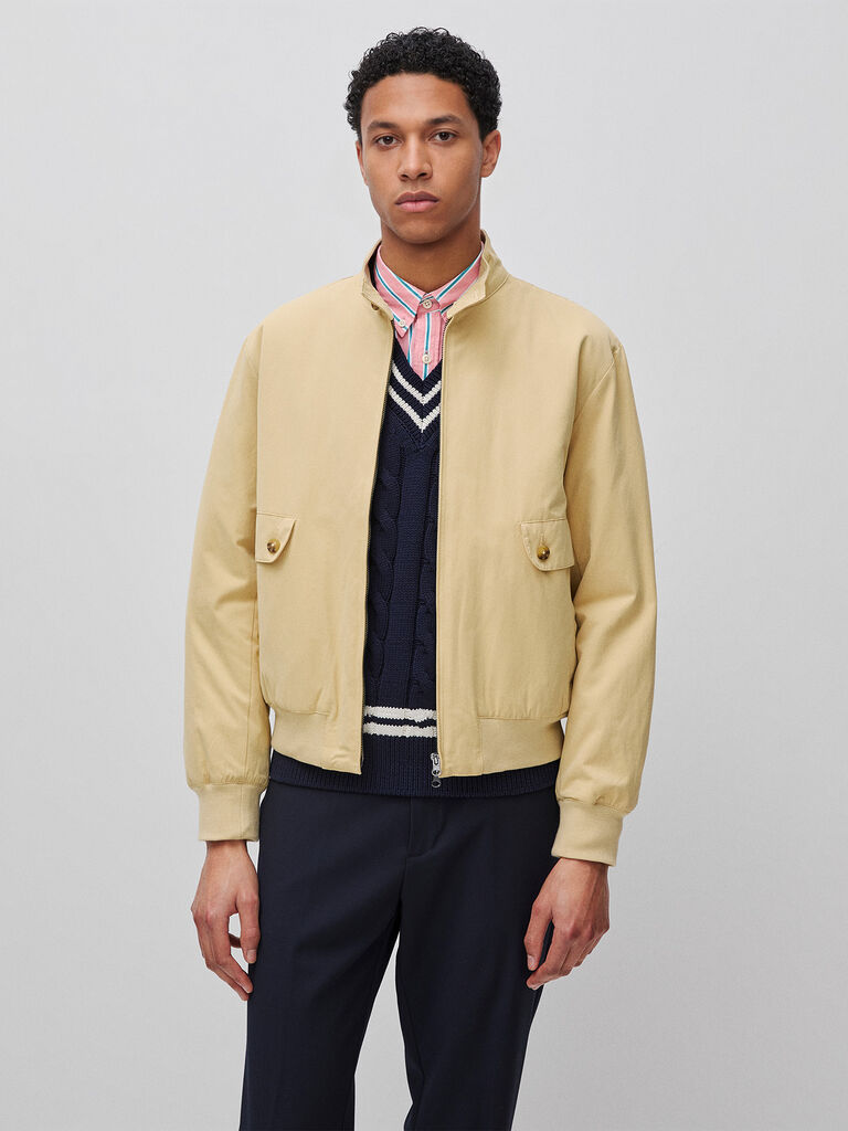 Jacket with paisley lining