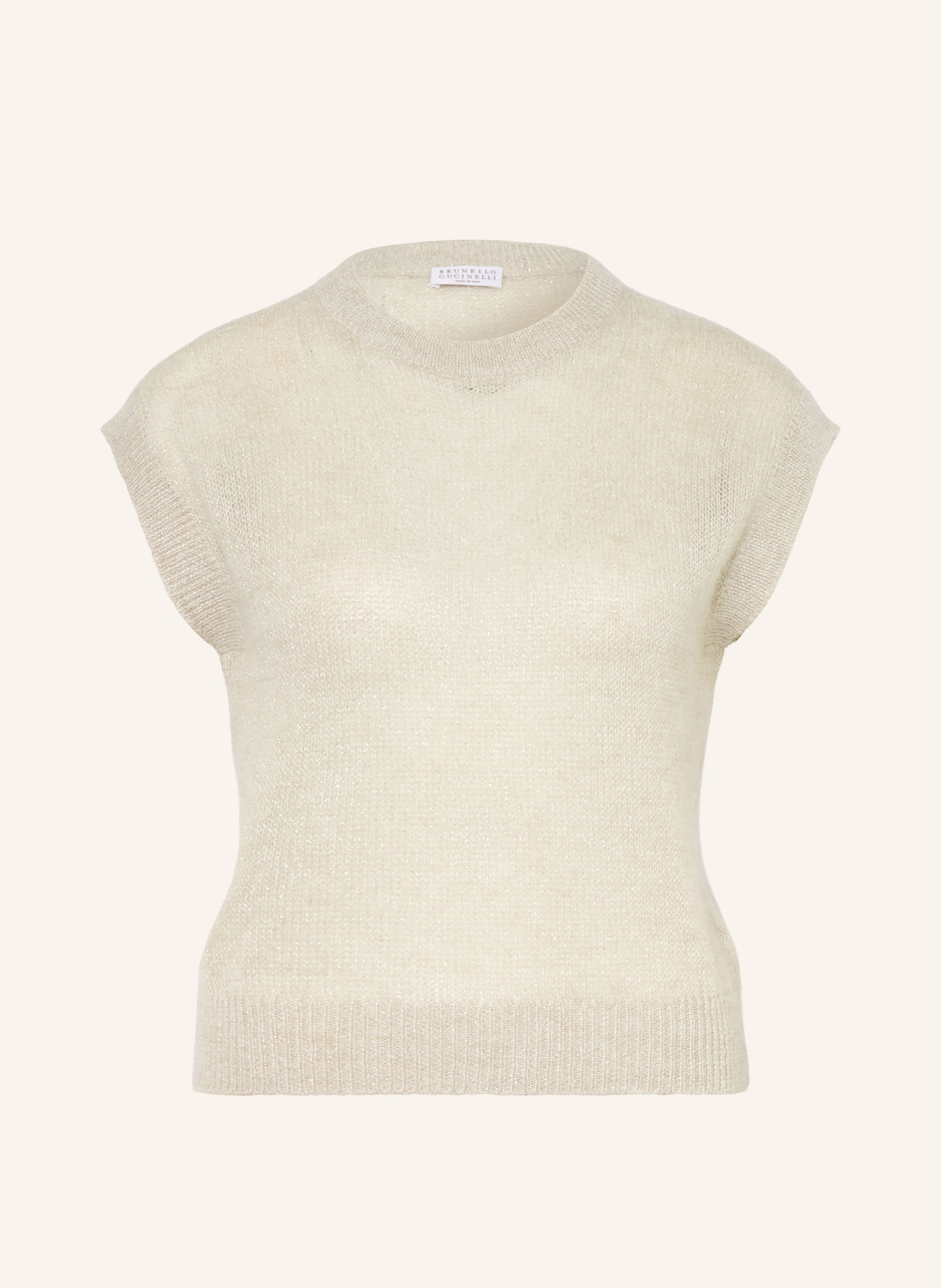 BRUNELLO CUCINELLI Pullunder mit Mohair und Glitzergarn