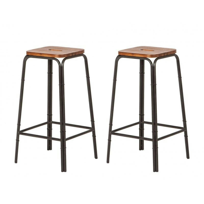 WORKSHOP - Lot 2 tabourets de bar style loft