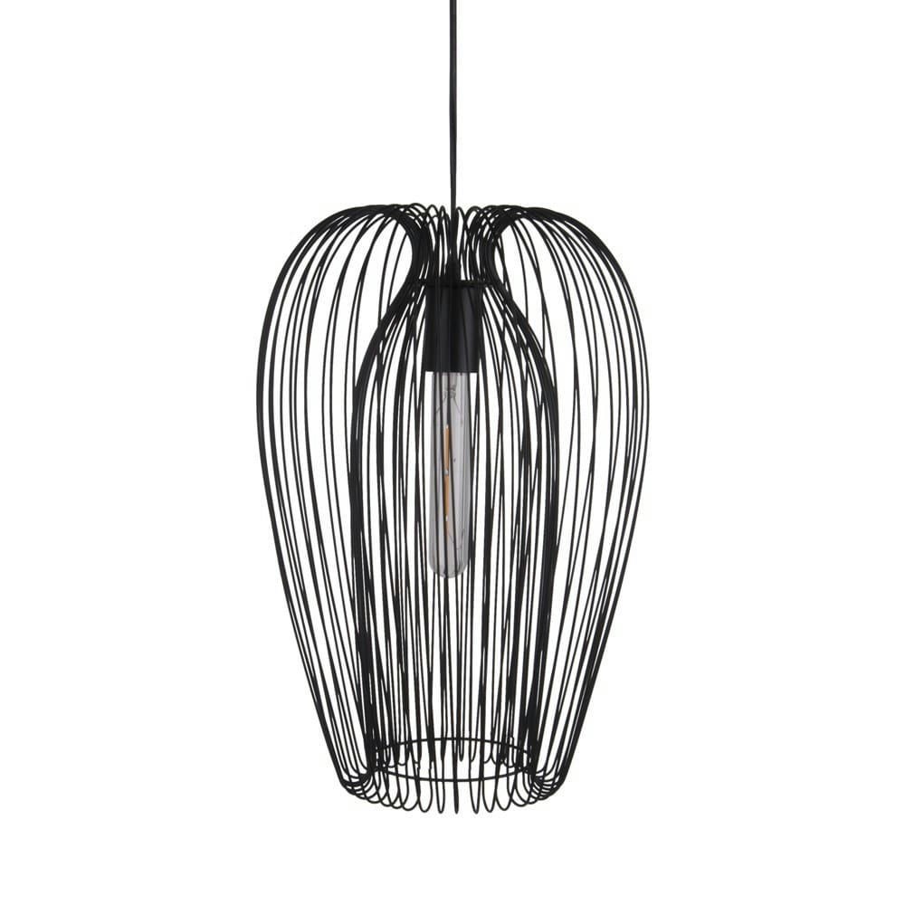 LUCID - Suspension en métal noir H45cm