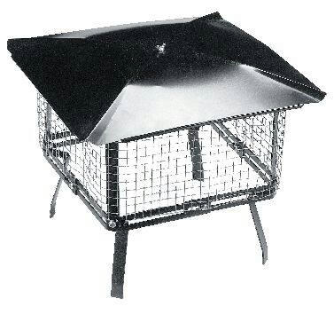 Imperial Universal Chimney Cap, 6 x 6-in to 12 x 12-in, Aluminum