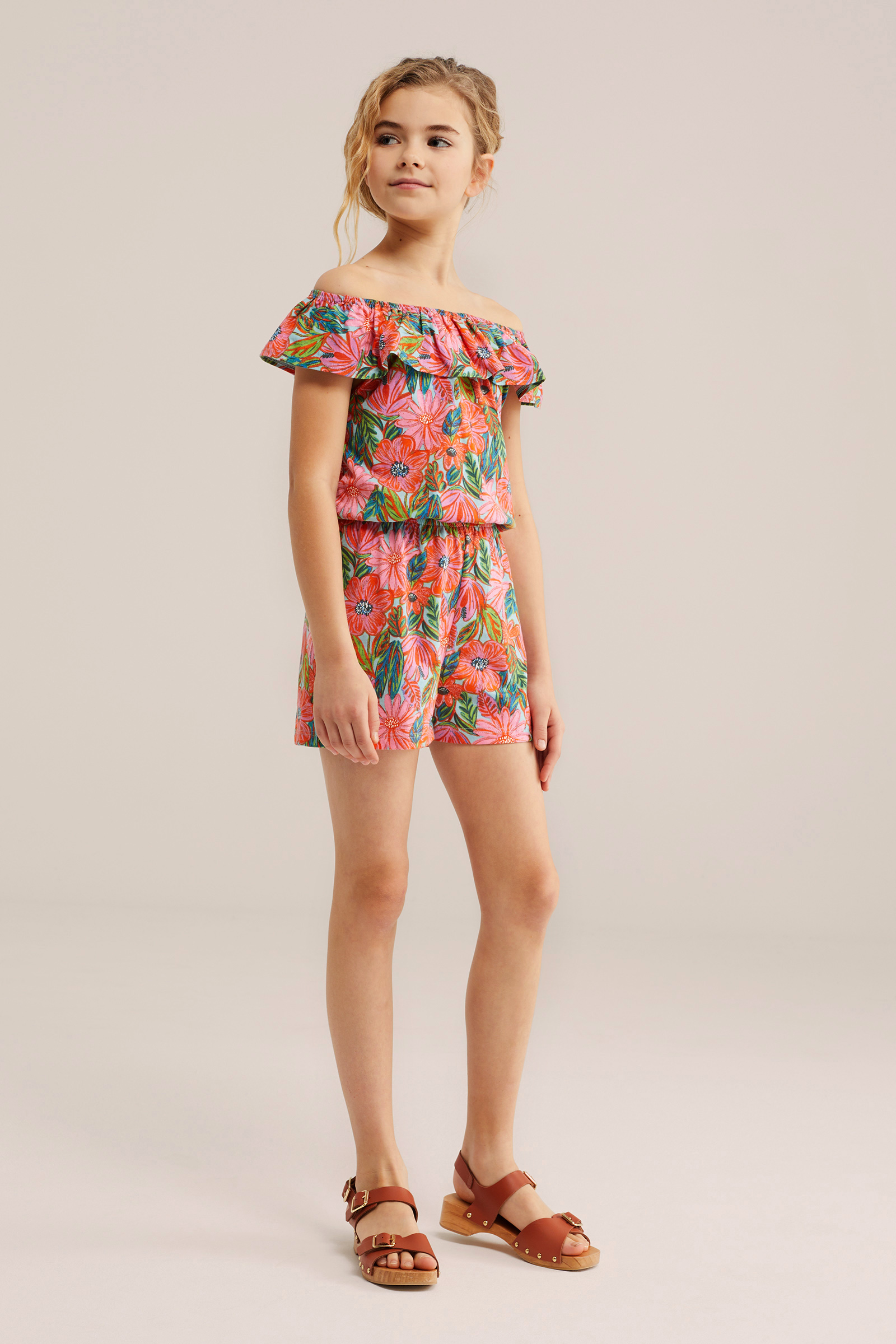 Meisjes playsuit met print