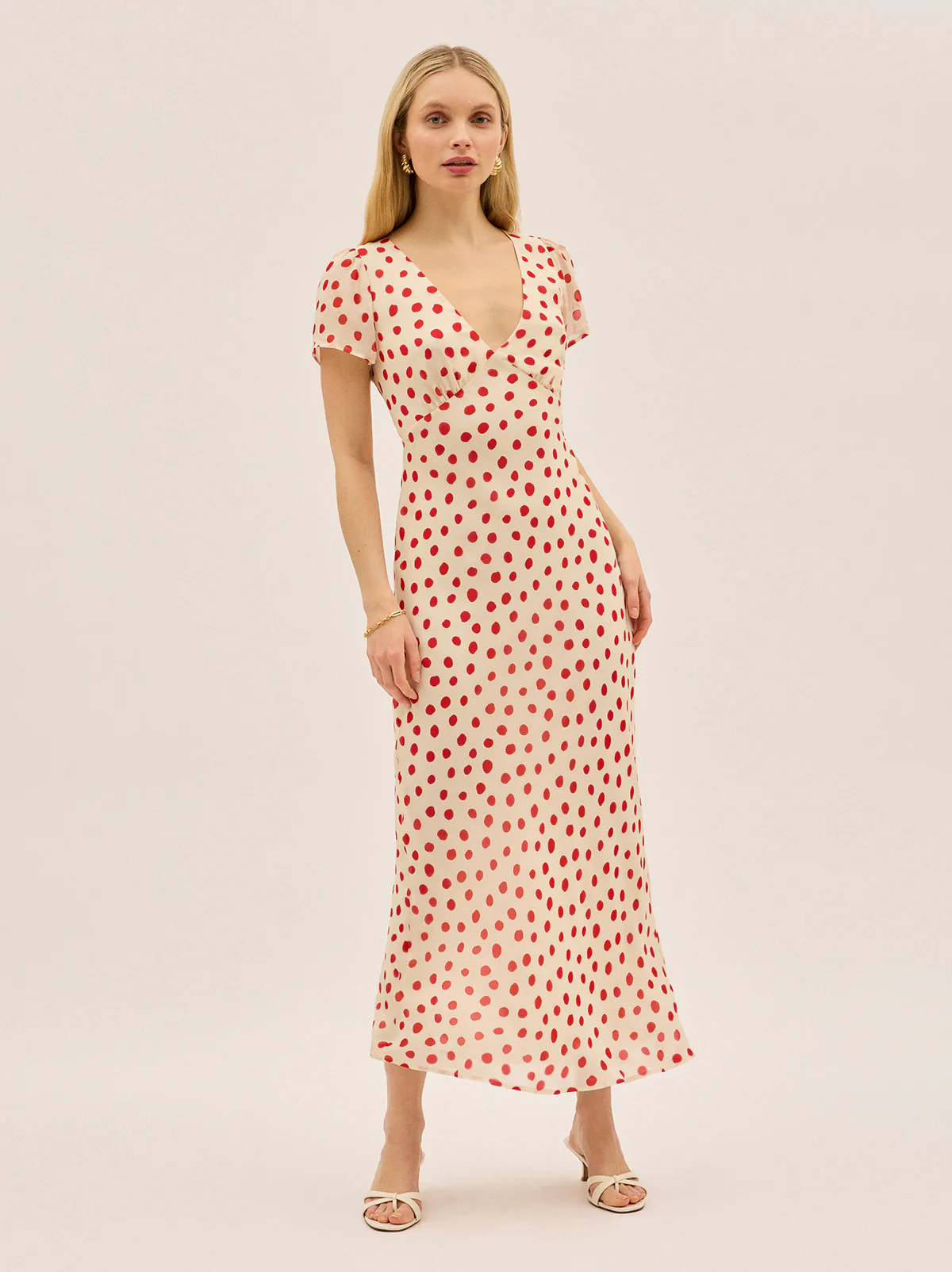 Talia Red Polka Dot Dress