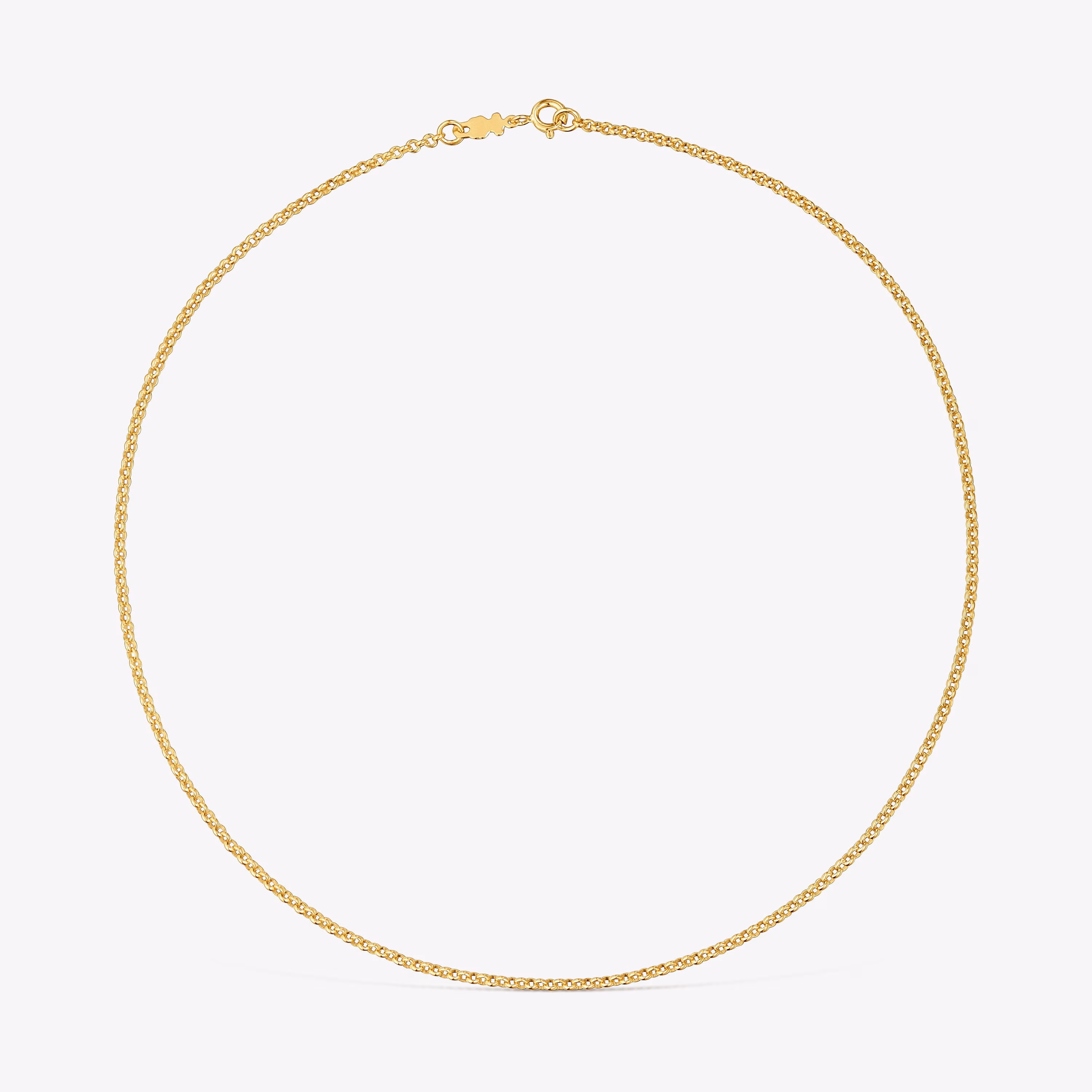 Gargantilla con baño de oro de 18 kt sobre plata y anillas 45 cm TOUS Chain