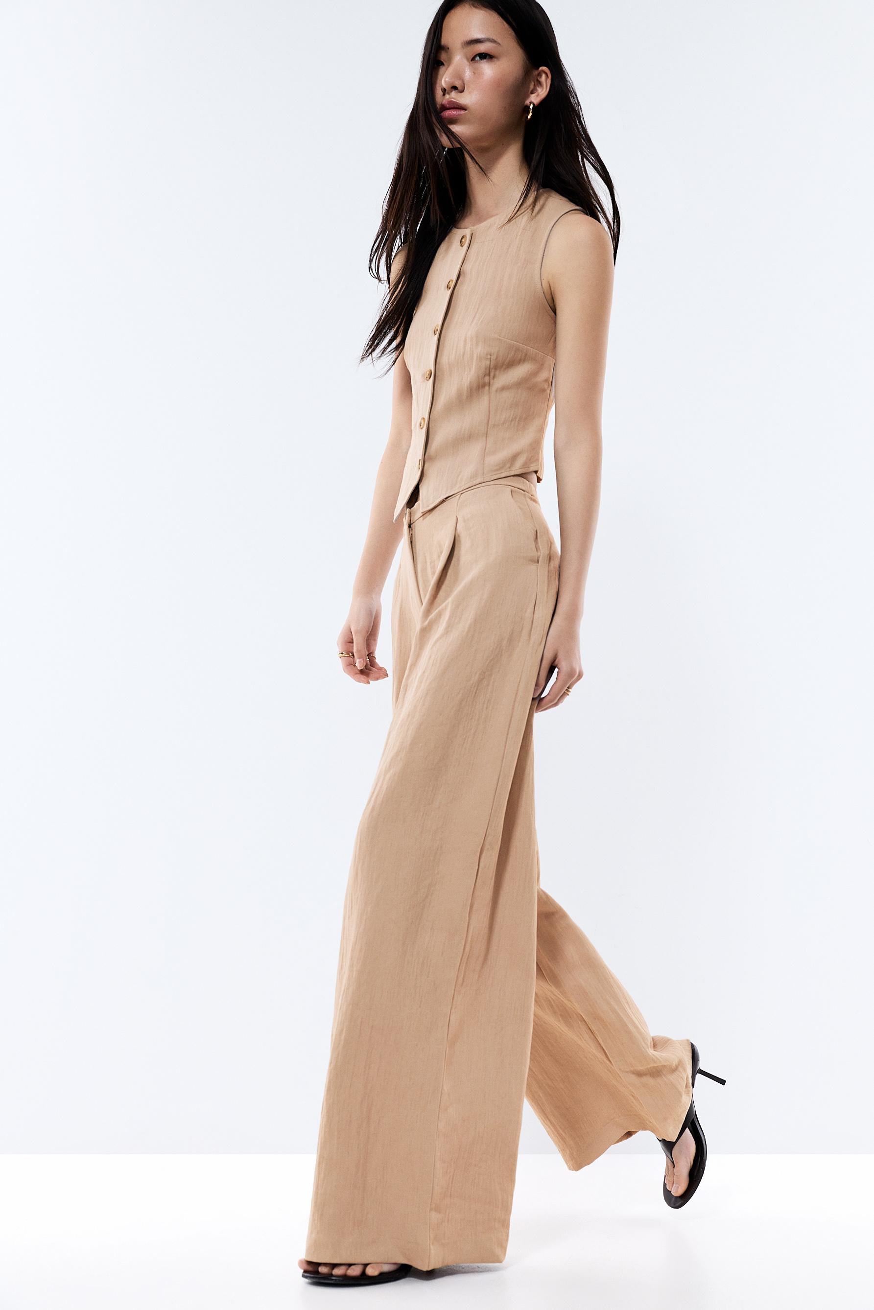 Pantalón wide leg fluido