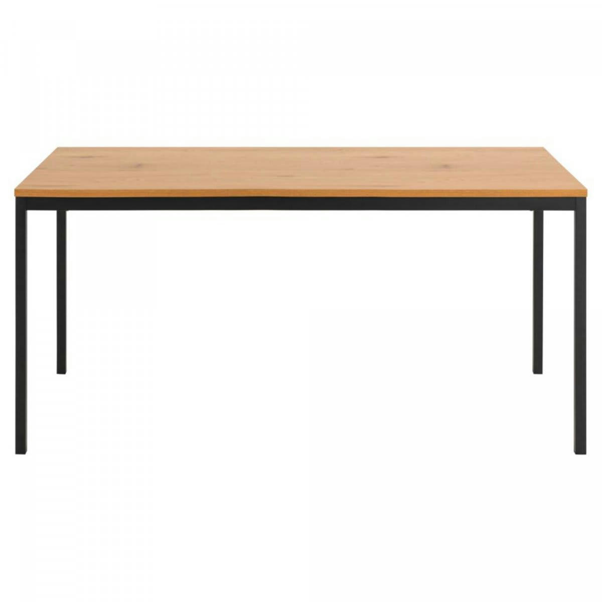 SEA - Table à manger 160x80cm en bois et métal