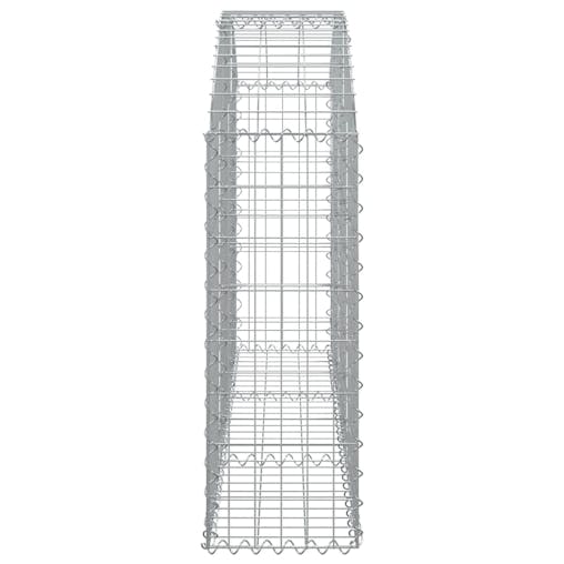 NNEVL Arched Gabion Basket 150x30x80/100 cm Galvanised Iron