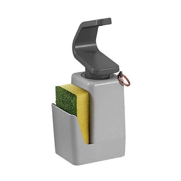 METALTEX Distributeur de savon Soaptex - Avec porte-éponge - 330 ml