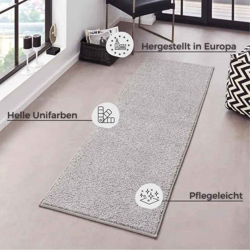 Kurzflorteppich Pure