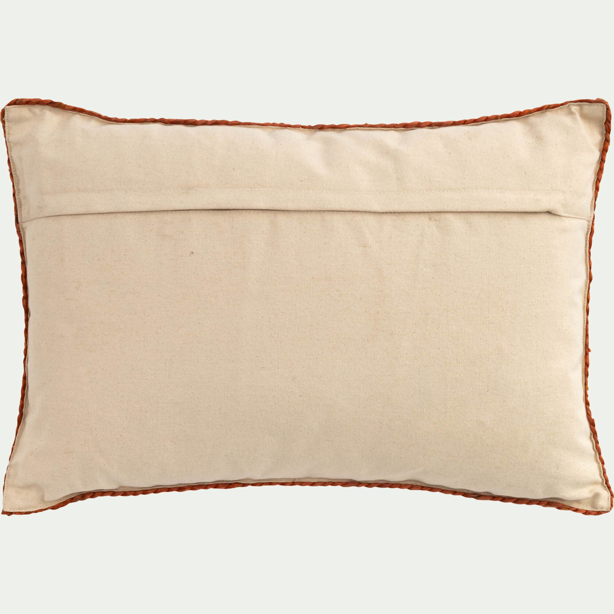 LOZE - coussin en jute avec finition liseré 40x60cm - naturel