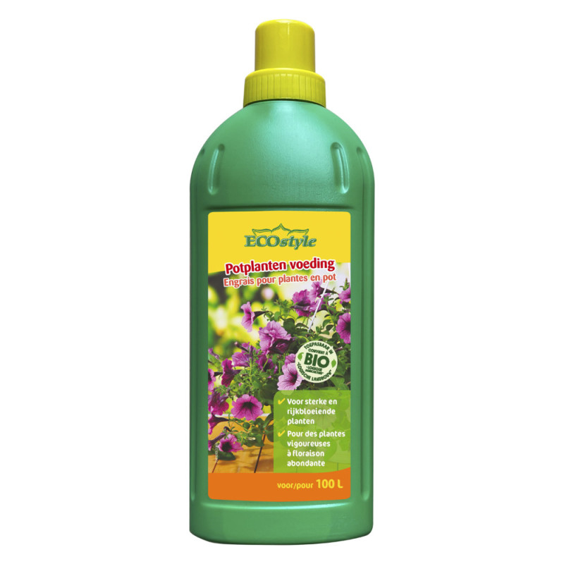 Engrais liquide pour plantes en pot 1 L ECOSTYLE