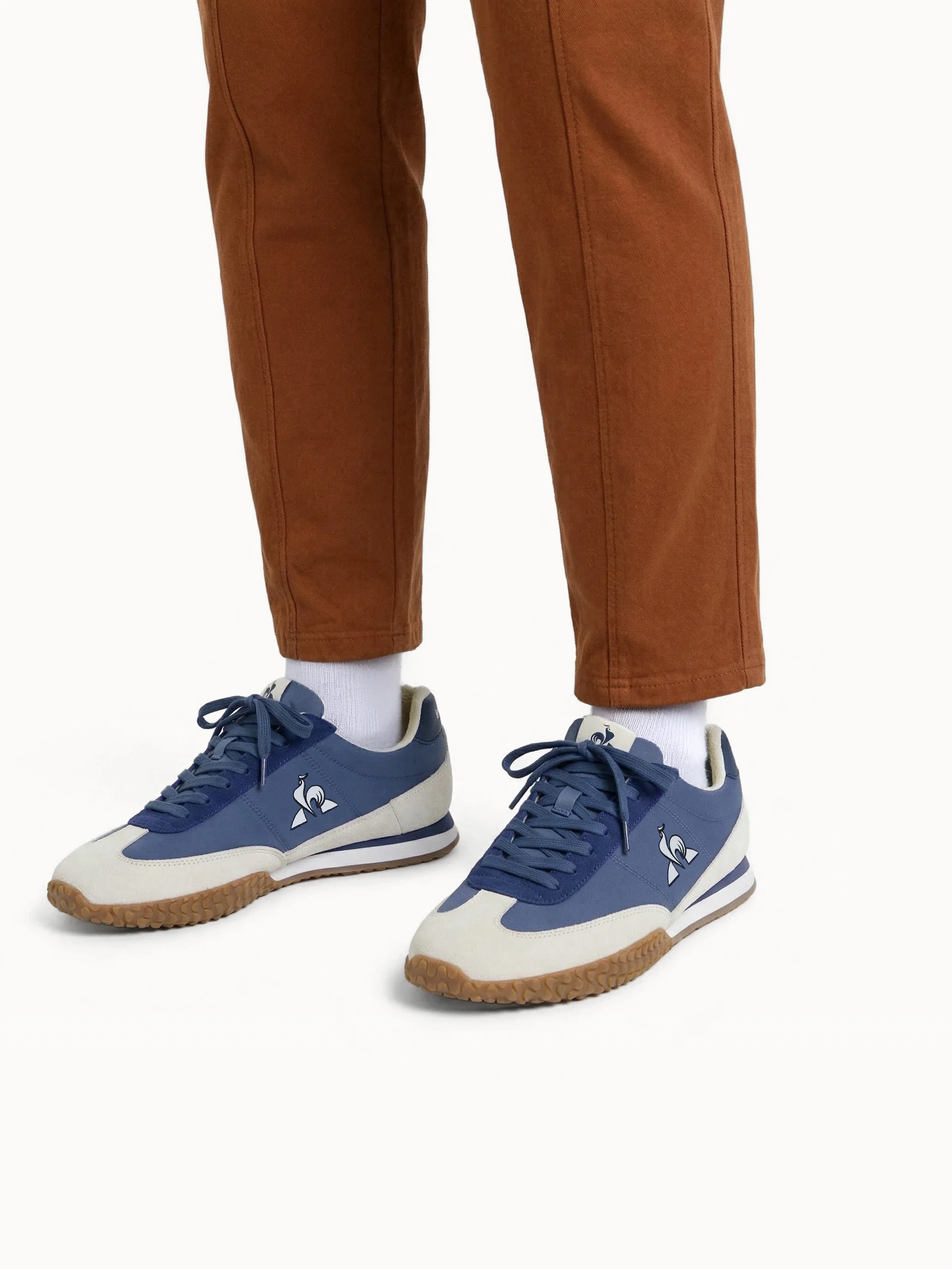 Sneakers retro-running en textile et suede Veloce