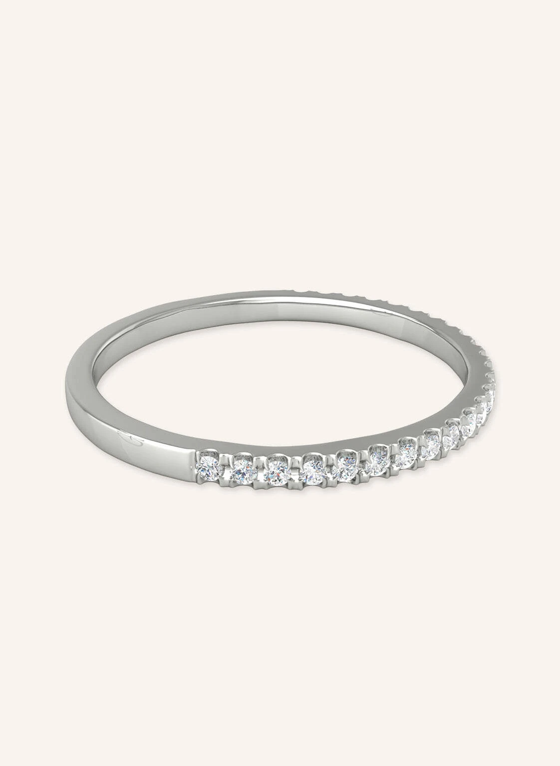 VEYNOU Ring MARA aus 18 Karat Weißgold und 0,10ct. Lab-Grown Diamanten