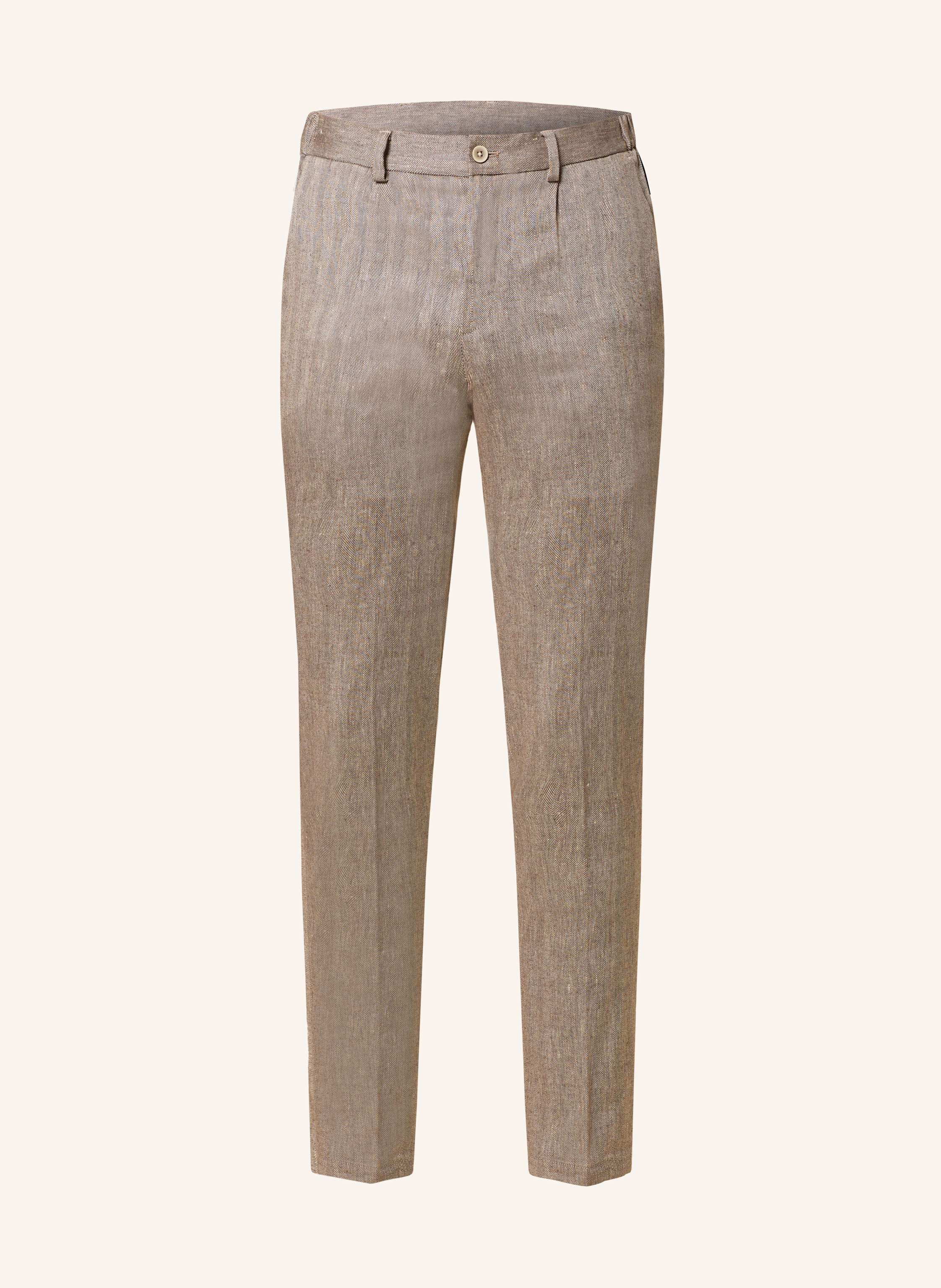 PAUL Anzughose Slim Fit mit Leinen
