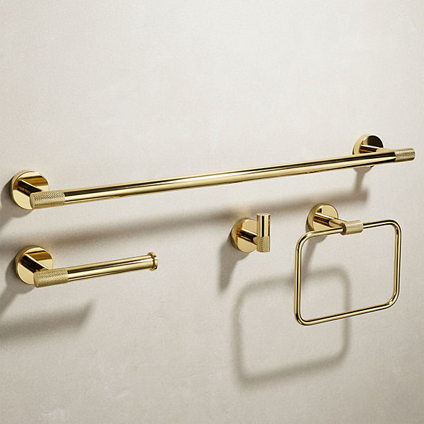Ensemble De Porte-Serviettes Rea Grid 4 Pieces Gold