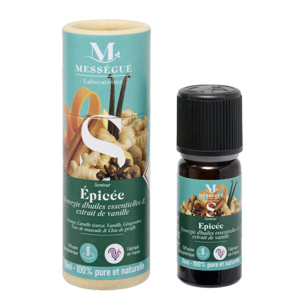Huile essentielle Mességué synergie orange canelle senteur épicée 10ml