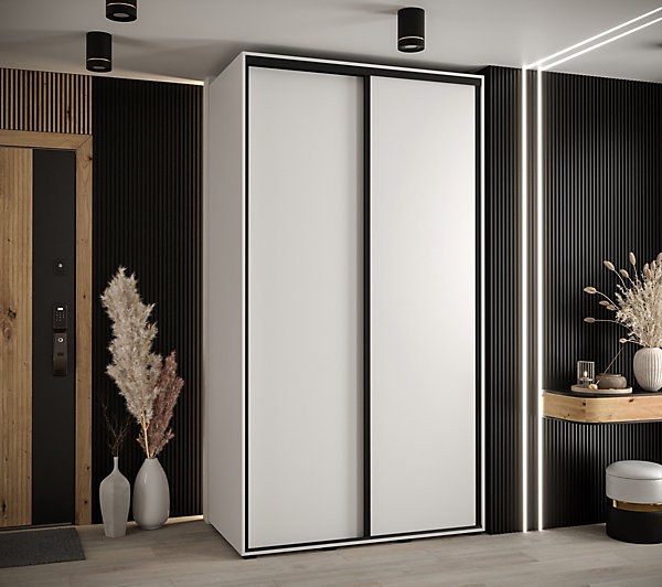 Armoire Davos 1 a portes coulissantes H. 235,2 x L. 140 x P. 45 2 portes