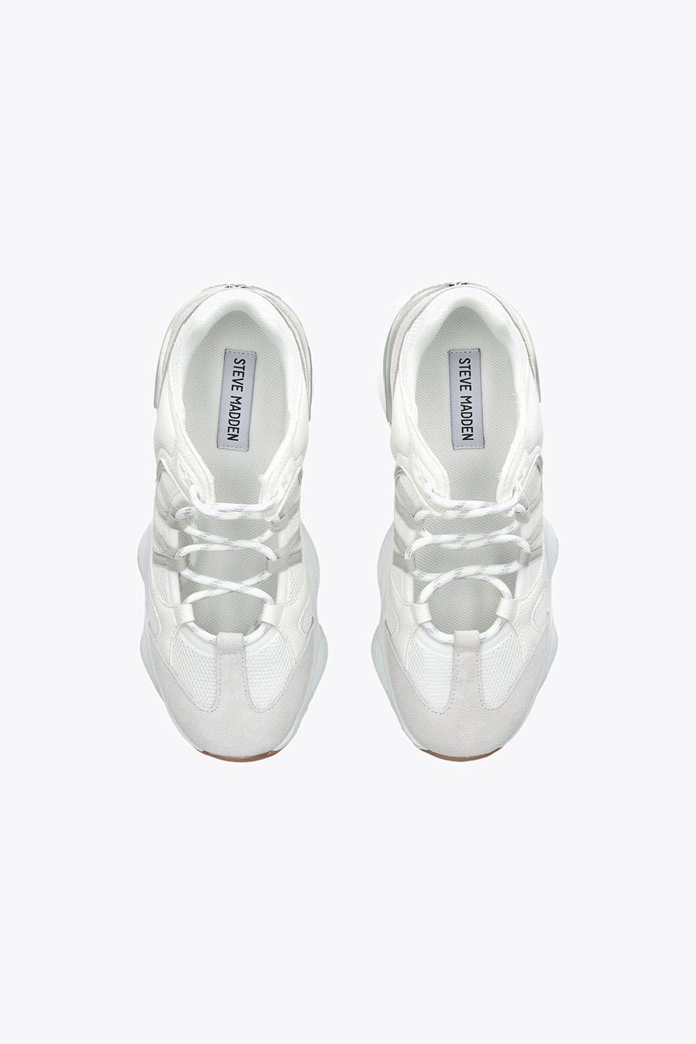 STEVE MADDEN Skybox White' Suede Trainers