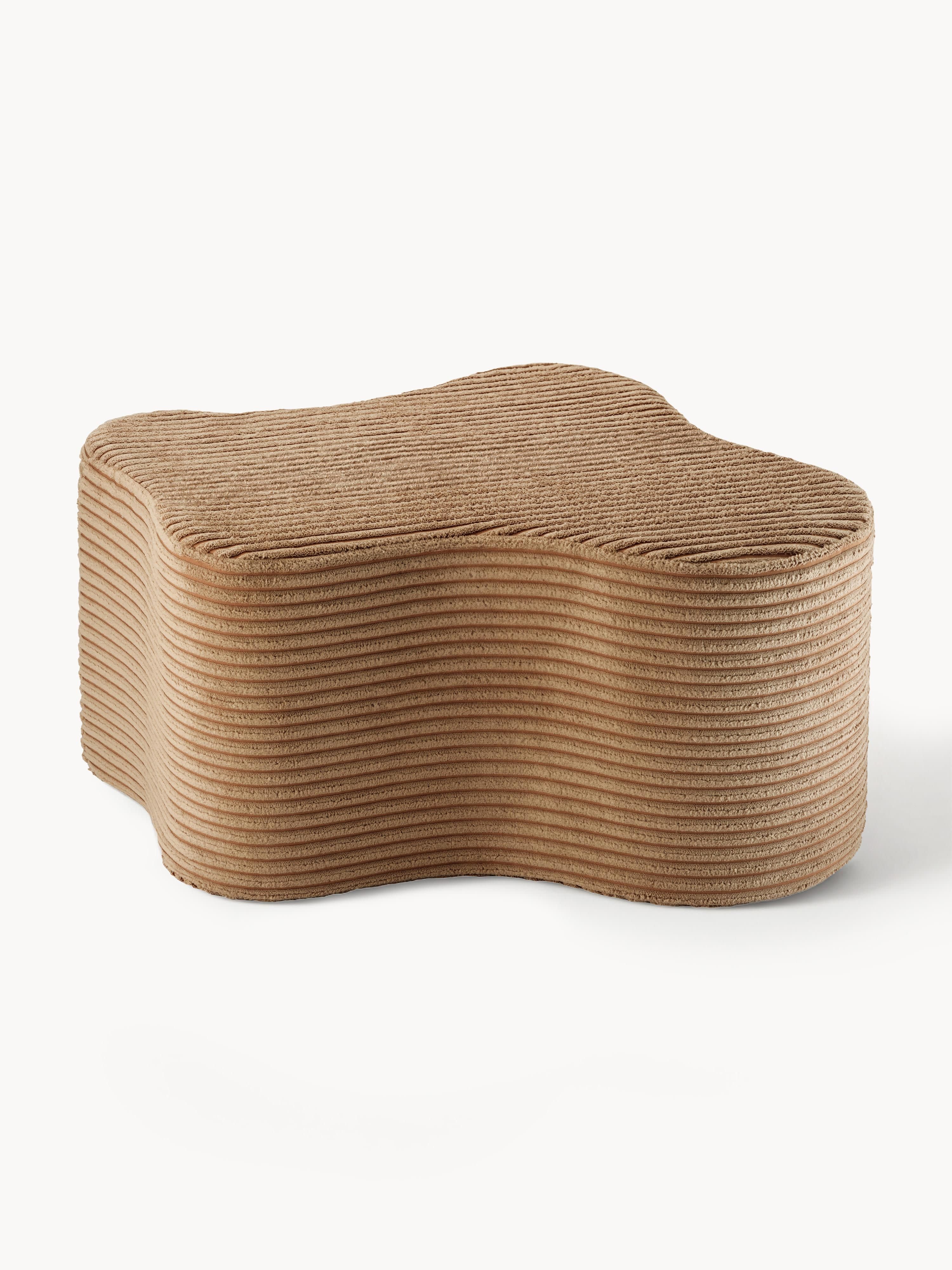 Kinder-Pouf Cloud aus Cord, handgefertigt