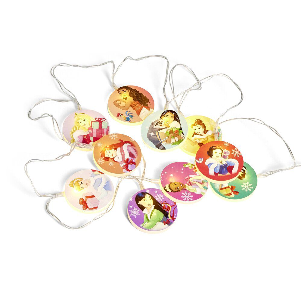 Guirlande lumineuse No&euml;l Princesses Disney 10LED blanc froid 1,4m