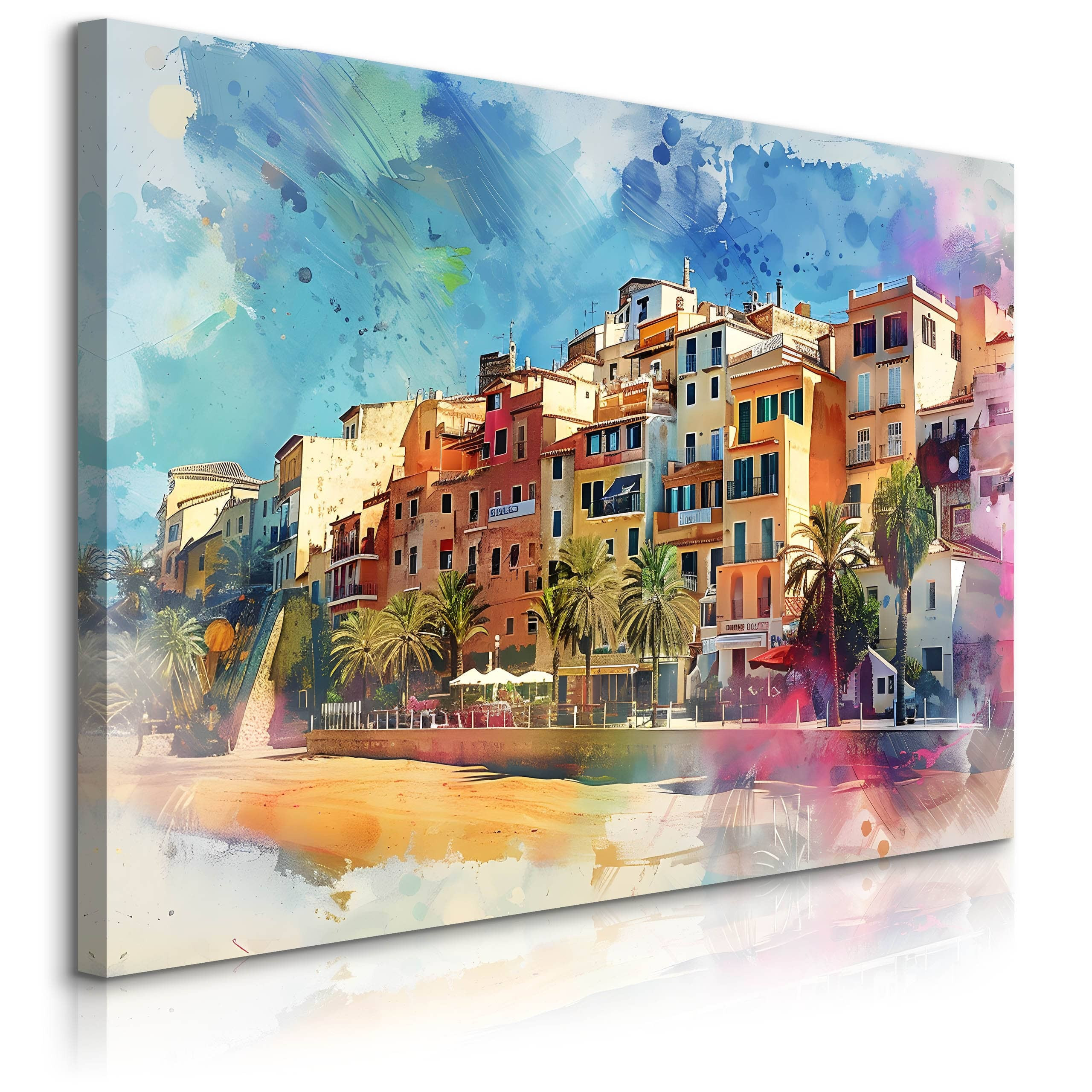 Obraz Akwarelowe Wybrzeże Amalfi 30x20cm