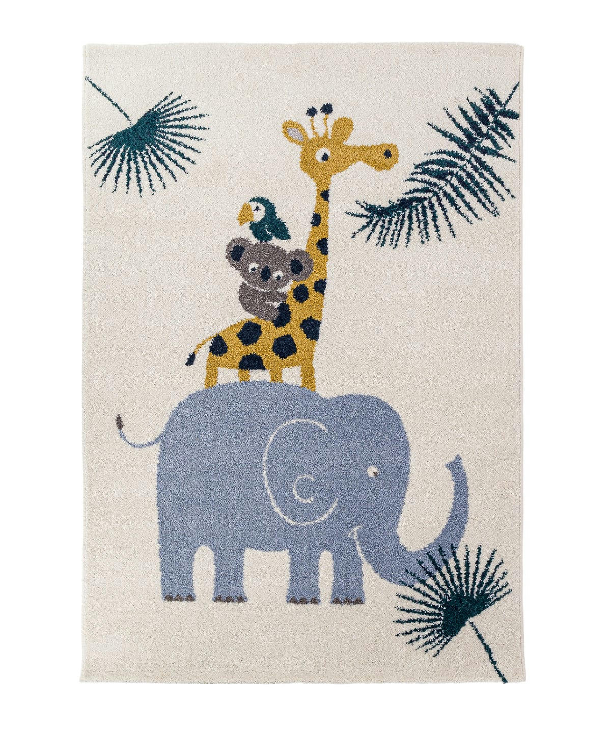 JUNGLE - Tapis enfant animaux de la jungle 80x150, OEKO-TEX®