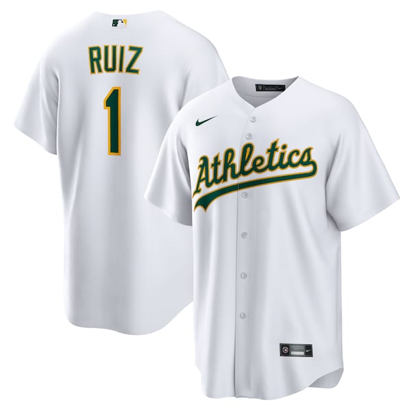 Esteury Ruiz Oakland Athletics Nike Home Replica Jersey - White