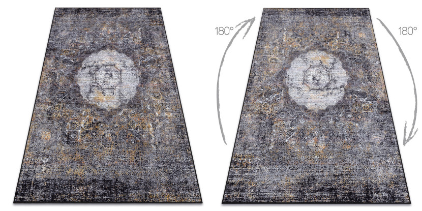 Dywan do prania MIRO 51453.805 Rozeta, vintage antypoślizgowy 120x170 cm