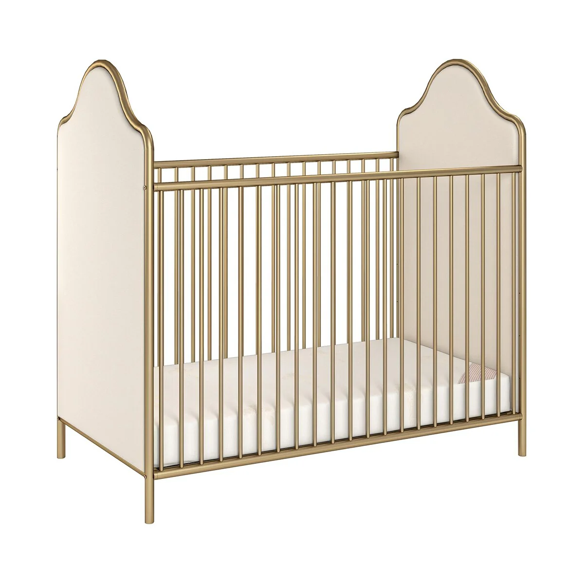 Little Seeds Piper Upholstered Metal Crib