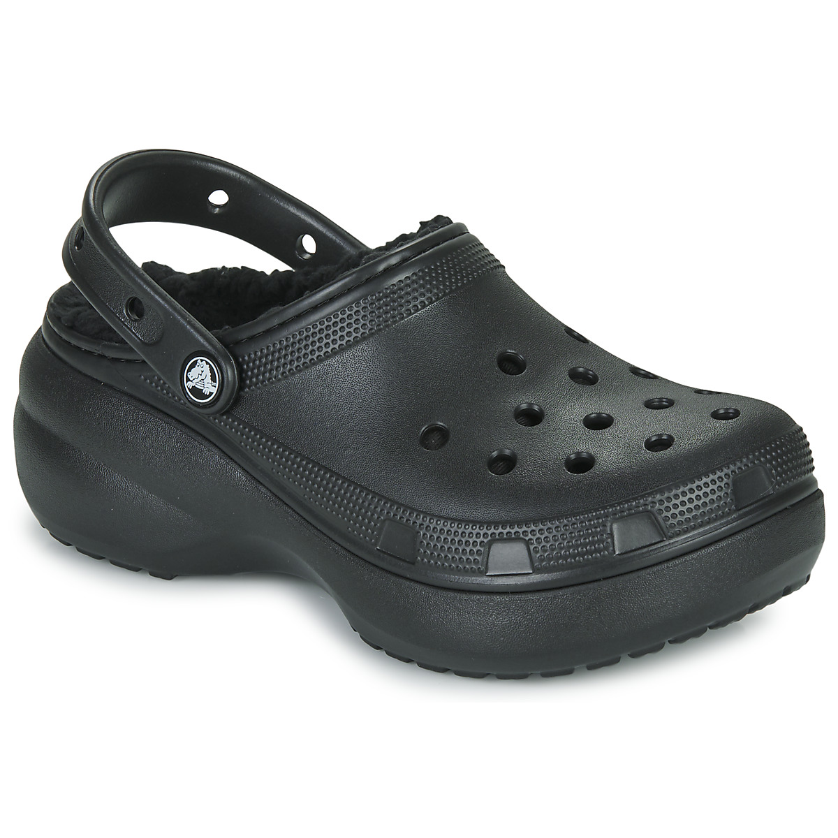 Crocs - Classic Platform Lined Clog W - Black