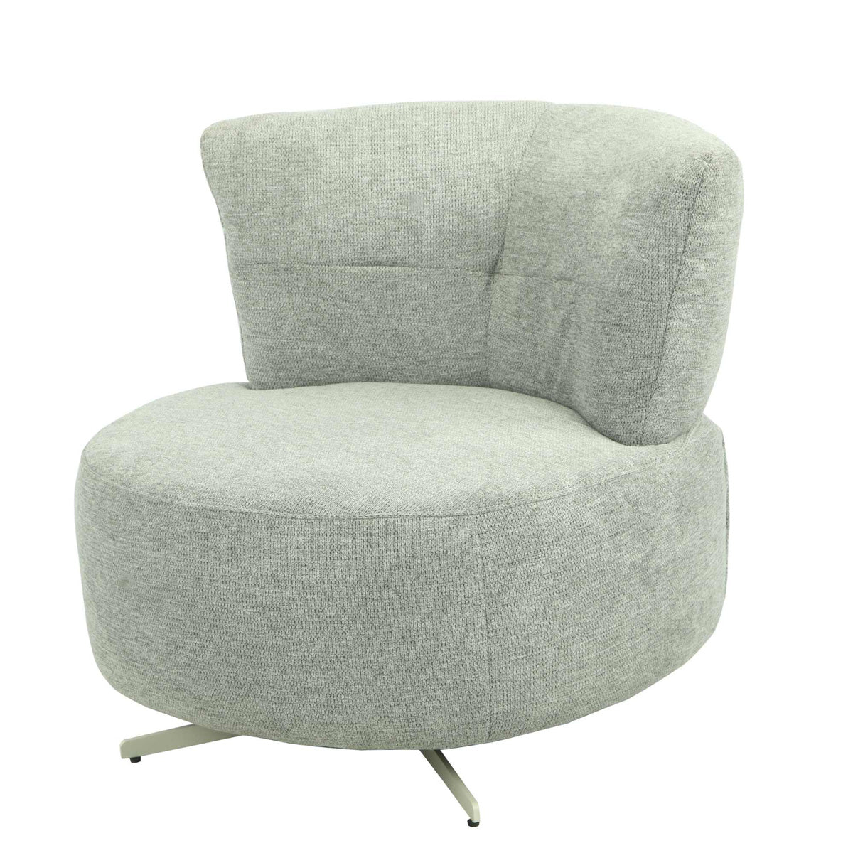 StarFurn Fauteuil Fien - Grijs Stof - Draaibaar