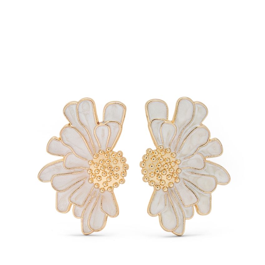 Manfield Gouden bloemetjes oorbellen