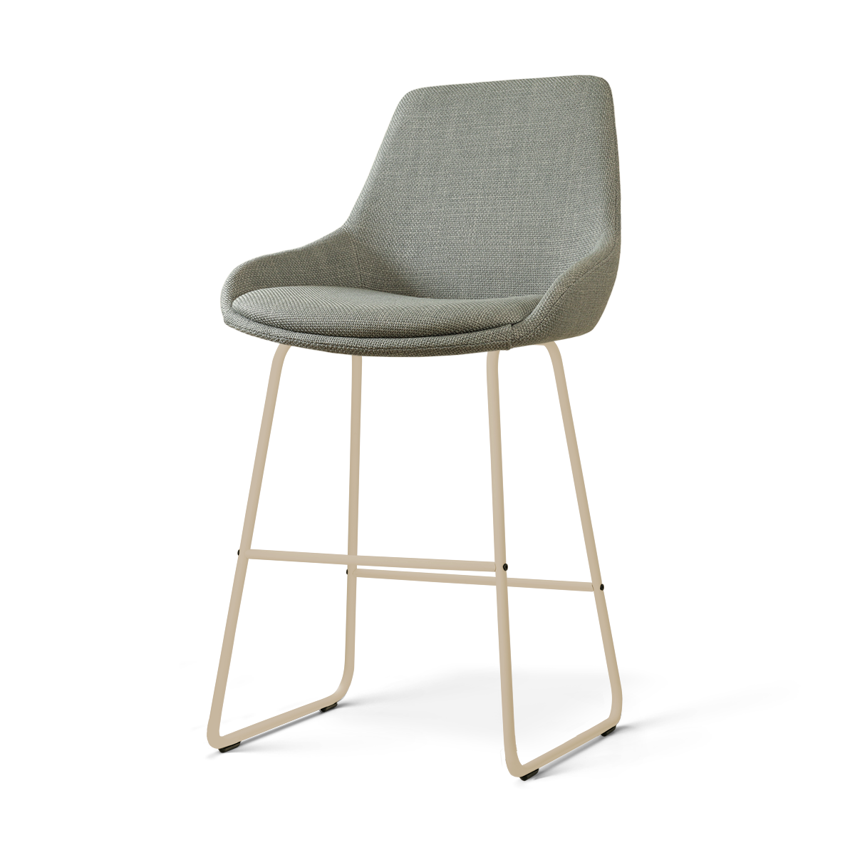 Nolon Nino-Isa barkruk saliegroen - beige onderstel - 65 cm