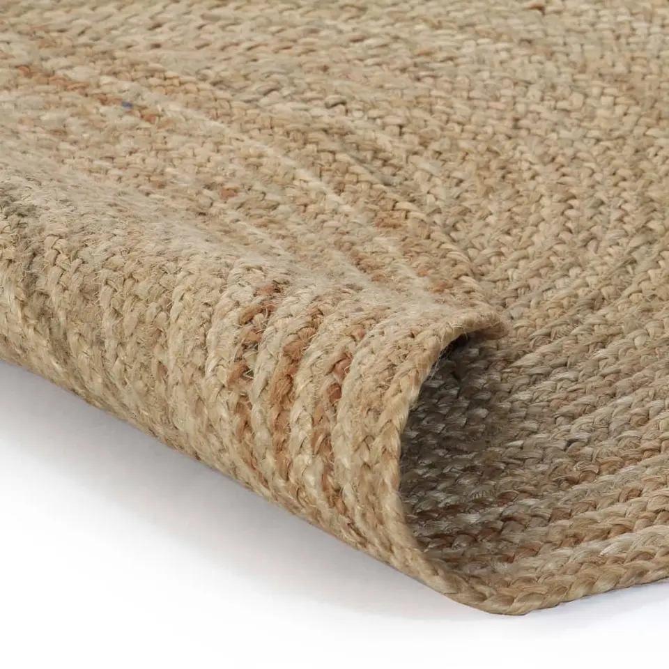 vidaXL - Tapijt - Beige - Jute - 120 cm