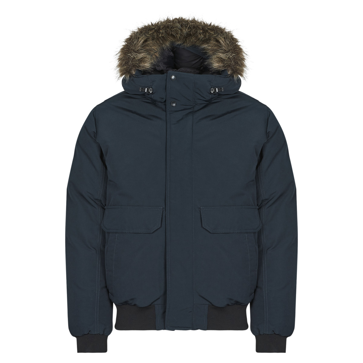 Superdry - EVEREST FAUX FUR BOMBER JACKET - Blue
