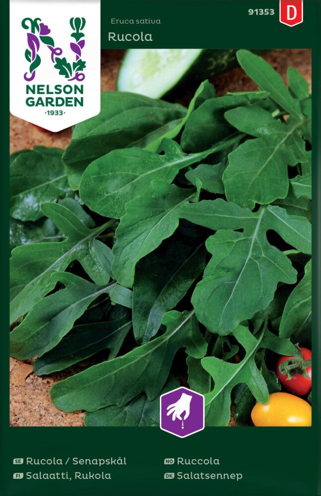 GRØNNSAKSFRØ NELSON GARDEN RUCOLLA RUCCOLA
