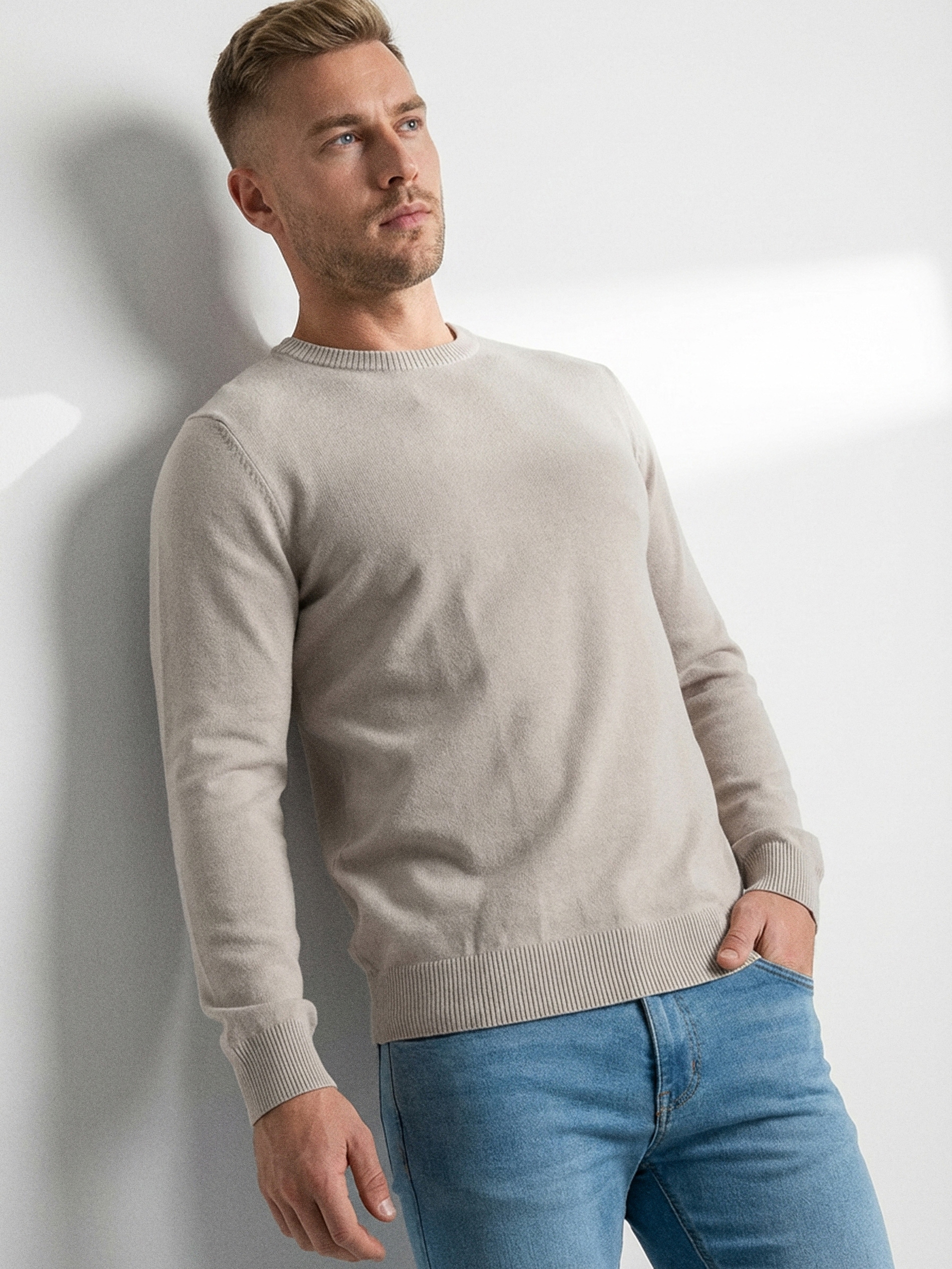 Bawełniany sweter basic
