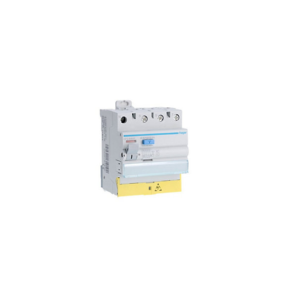 Cfc840f Hager Interrupteur Différentiel Triphasé   Neutre 40a 300ma Type Ac à Bornes Décalées