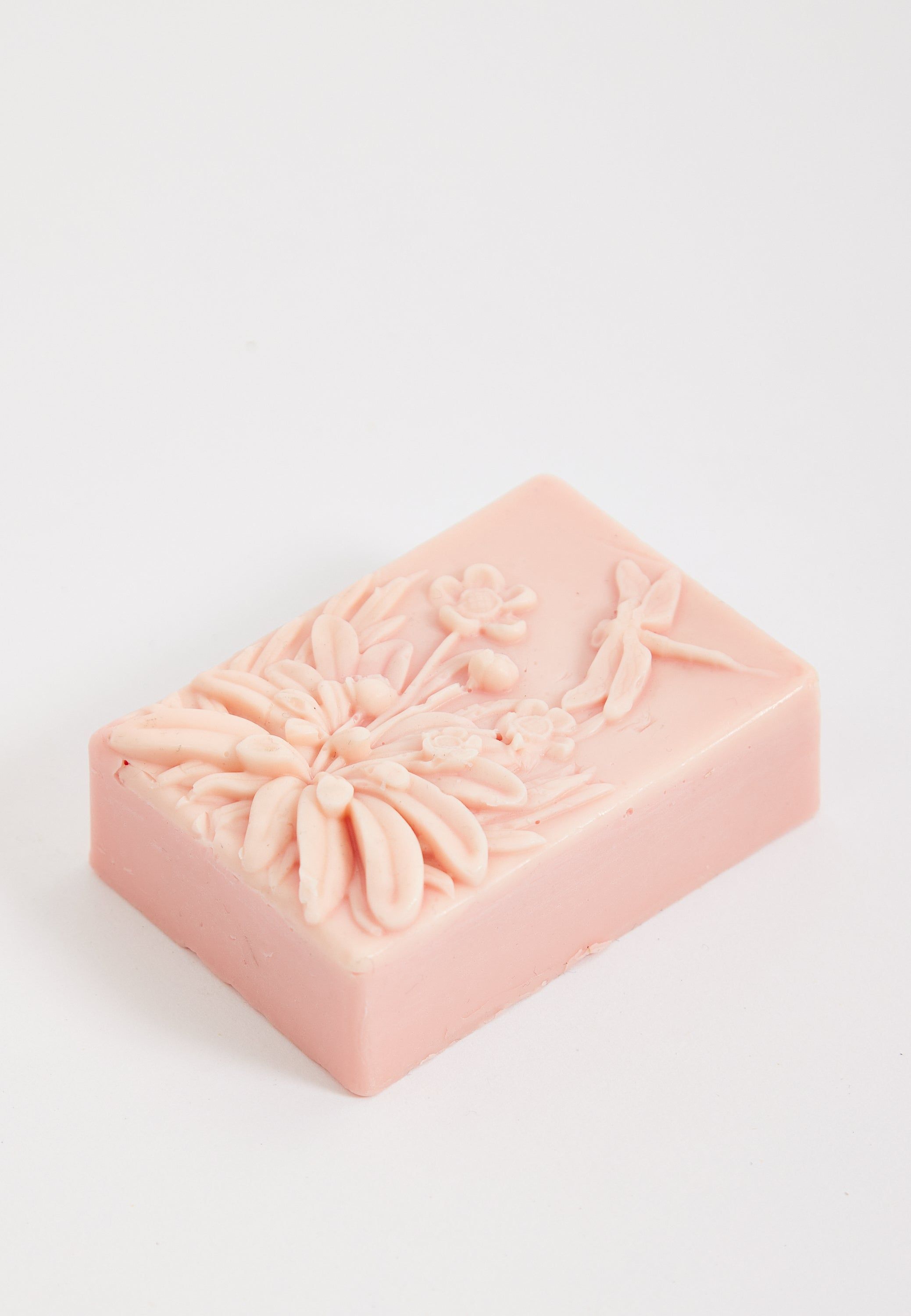 Liquorish Dragonfly flowers Floral Handmade Soap