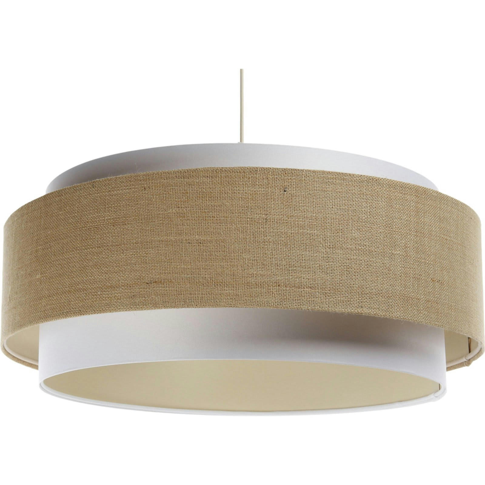 DOBLO - Suspension Tissu Beige 60x60x25 cm