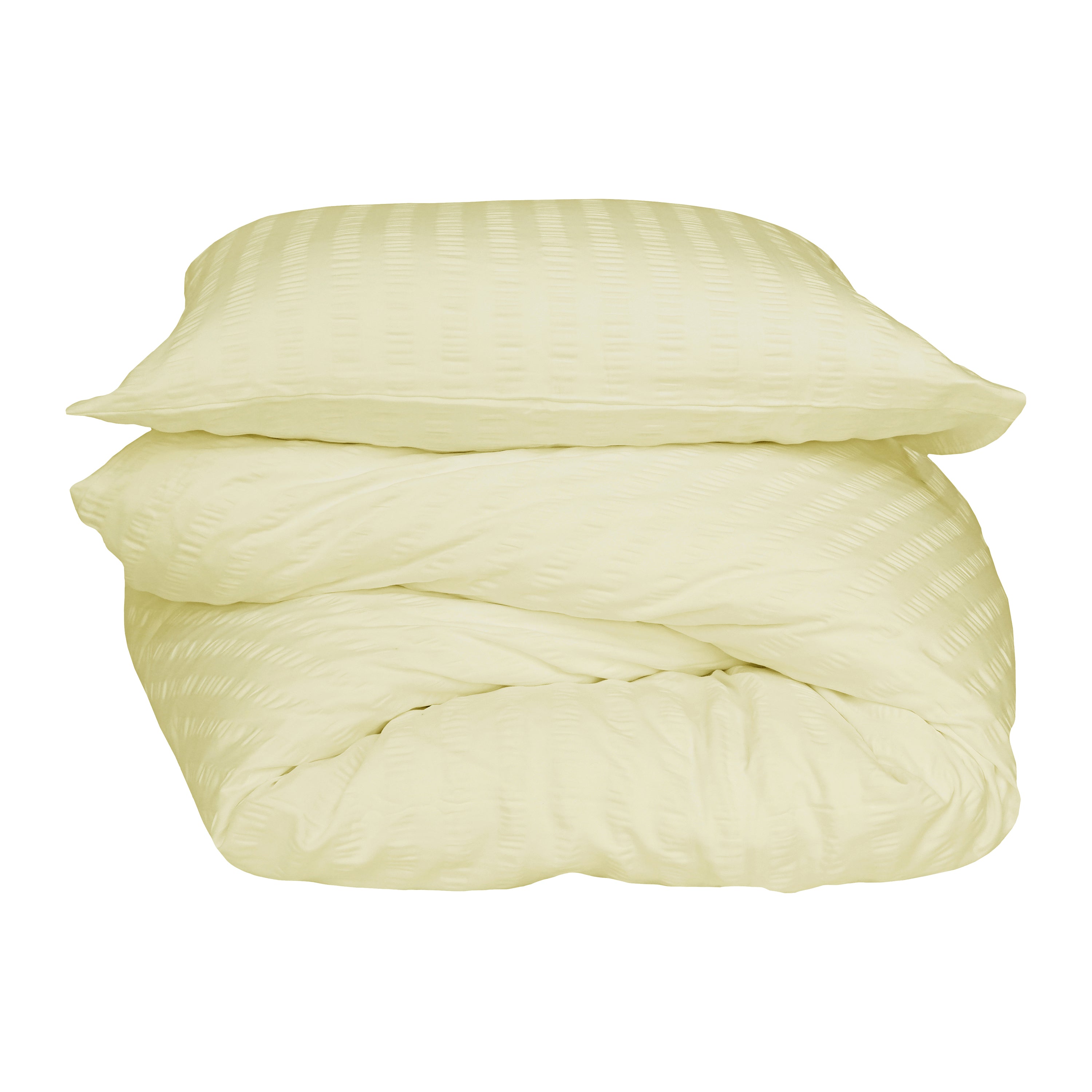 Crisp Sheets Smooth Waffle Dekbedovertrek 200 x 220 cm - Geel