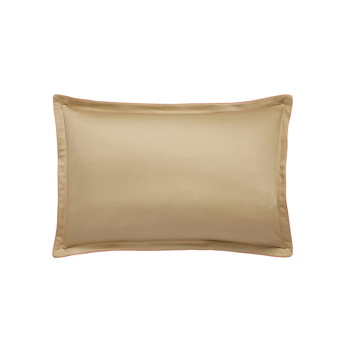 NOBEL - Taie d'oreiller en satin de coton jaune 50x75