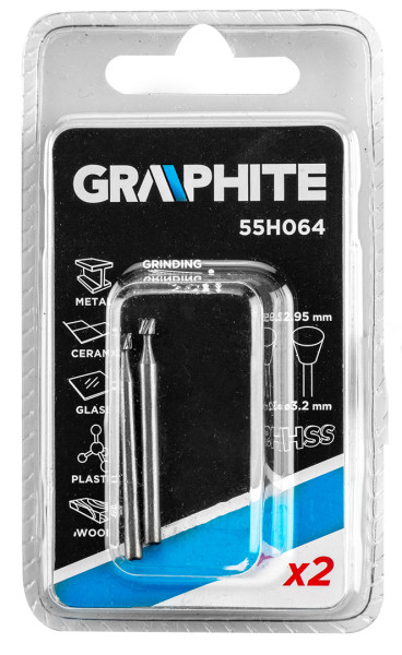 Frez HSS trapez 2.95mm 2szt GRAPHITE 55H064