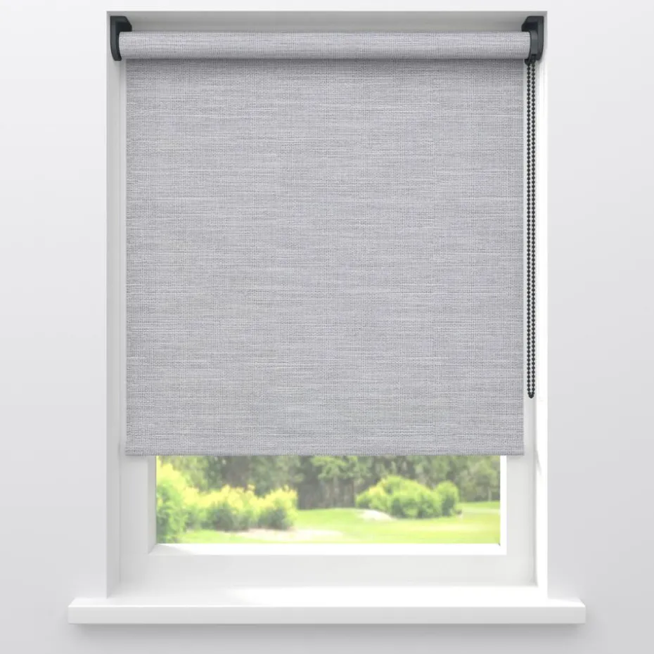 Kwantum Rolgordijnen | Fenstr Rolgordijn Jeske Grijs Lichtdoorlatend