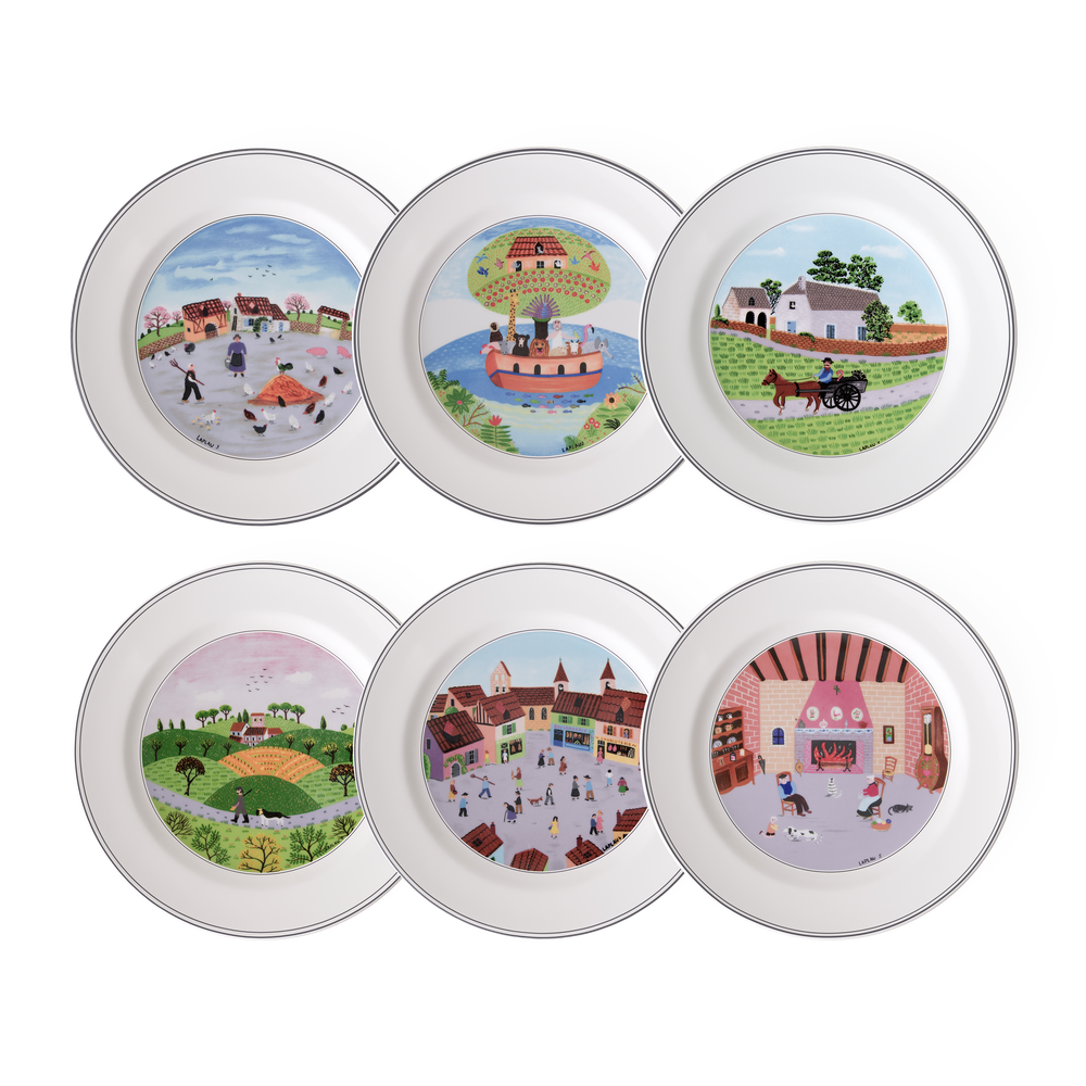 Design Naif Dinnerware set - Multi-colored, Premium Porcelain