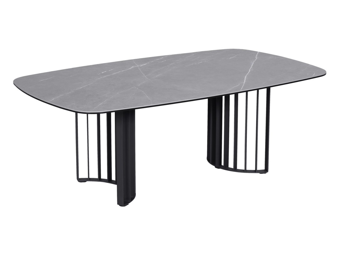 Ława Lipari 120 cm szaro-czarna