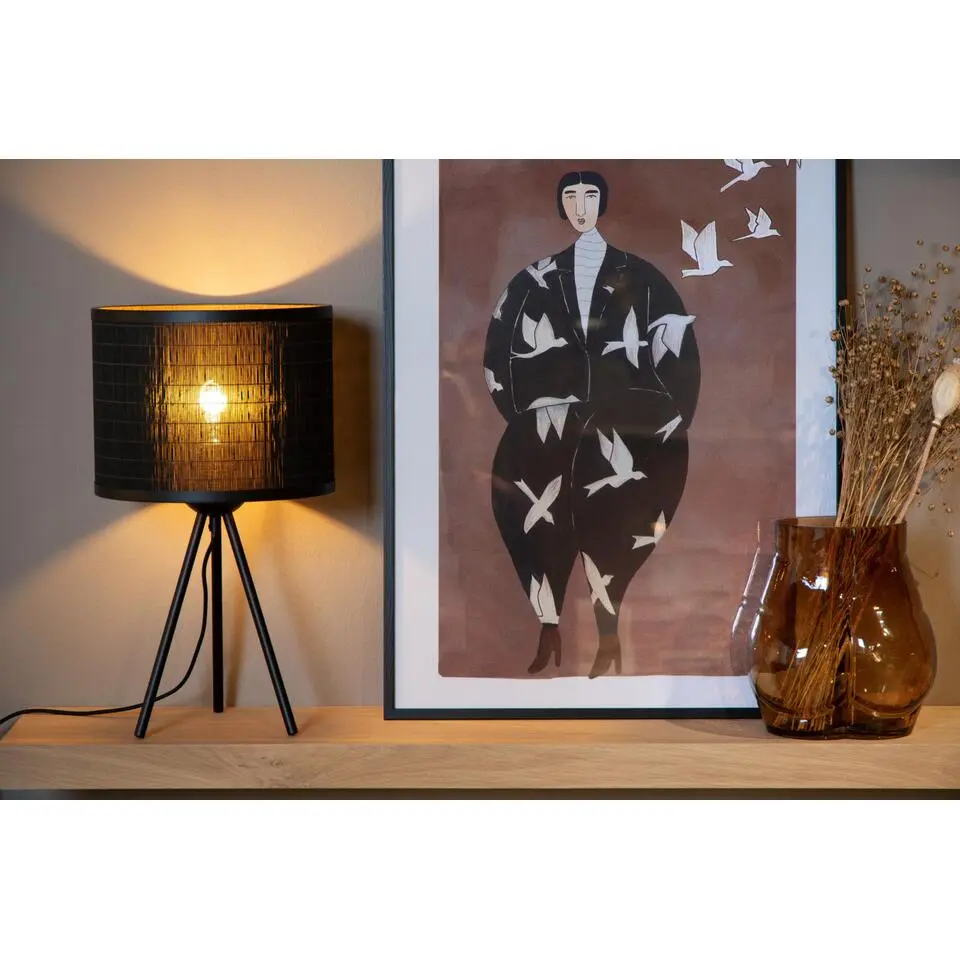 Lucide TAGALOG Tafellamp - Zwart