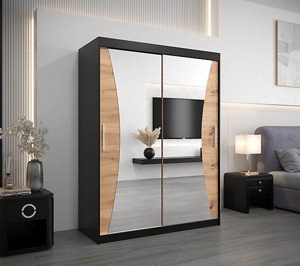 Armoire Monaco a portes coulissantes H. 200 x L. 150 x P. 62 2 portes