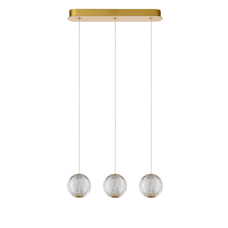 Suspension LED Cintra transparente 3 x 4,7 W LUCIDE